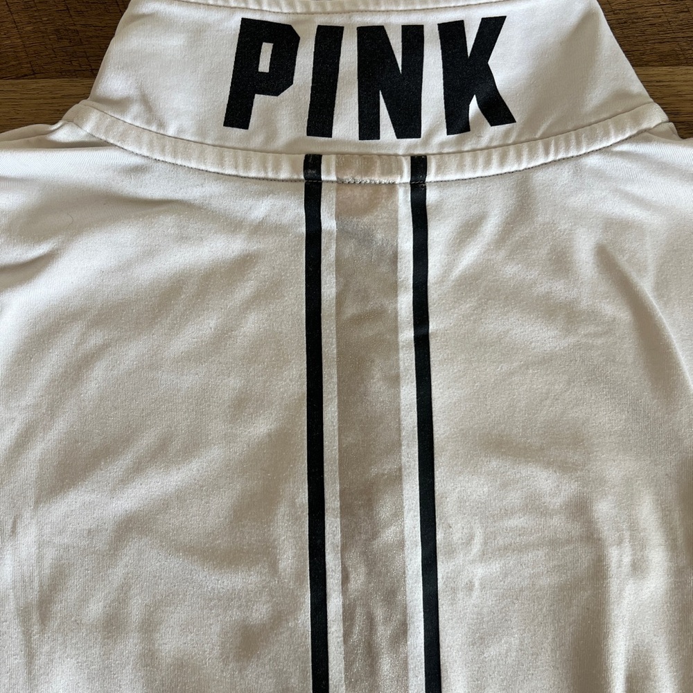 PINK Victoria's Secret White and Gray Jacket